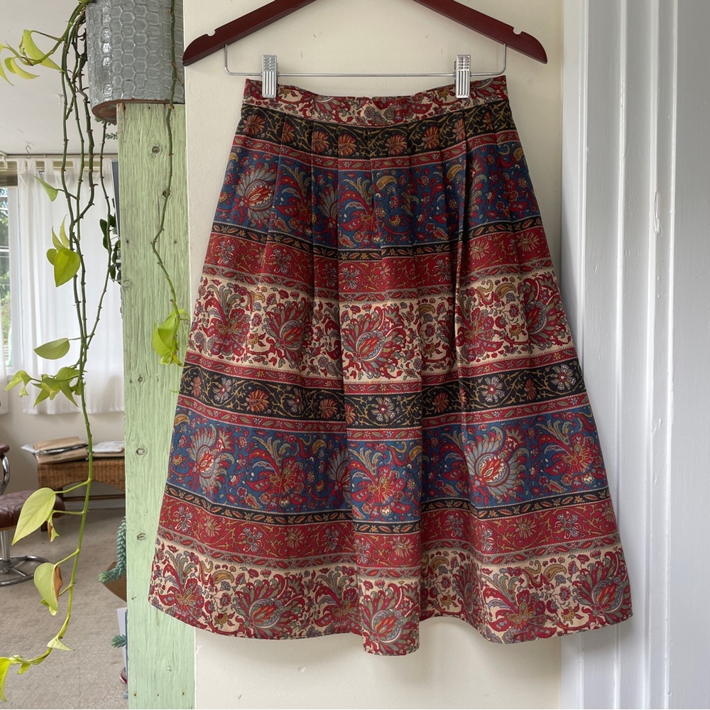 Vintage paisley boho skirt, Vintage size 12UK